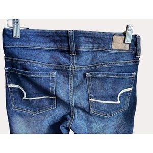 AE Super Stretch Artist Crop Blue Jeans Denim Pants 4 these are capri style